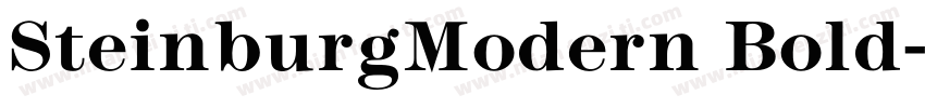 SteinburgModern Bold字体转换